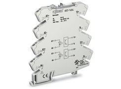 Double solid state relay module (2-port οptocoupler module) with yellow LED for status indicator. Output 0,1 A. WAGO