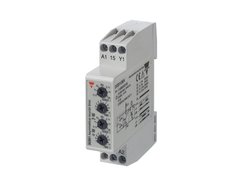 Multi-voltage asymmetrical recycler mini-DIN timers. Time range: 0.1 s - 100 h. Carlo Gavazzi