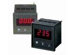 1-ph Digital AC Voltmeter-Ammeter for panel (72x72 mm). Carlo Gavazzi